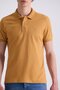 Mustard Slim Fit Polo Neck T-Shirt - 3
