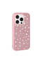 حافظة آيفون 15 برو بتصميم حجر لامع ومرصع بالألماس - وردي