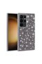 Galaxy S24 Ultra Compatible Shiny Stone Design Diamond Zore Case-Grey - 5