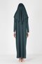 Practical One-Piece Non-Slip Hijab Easy-To-Wear Prayer Dress with Bag - Emerald Green - 7