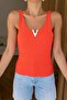 Halter Neck Pomegranate Blouse - Accessory Detailed
