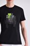 Black Slim Fit Crew Neck T-Shirt - 3