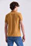 Mustard Slim Fit Polo Neck T-Shirt - 4