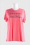 2093_printed V-neck Short Sleeve T-shirt