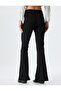 Flared Black Women's Tights 5Wak80039Ek - 4