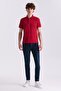Red Slim Fit Polo Neck T-Shirt - 2