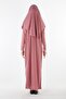 Practical One-Piece Non-Slip Hijab Easy-To-Wear Prayer Dress - with Bag - Dusty Rose - 7