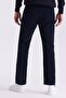 Navy Blue Regular Fit Lycra Cotton Velvet Trousers - 4