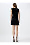 Glittery Draped Ruffles Mini Evening Dress - 4