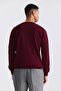 Claret Red Regular Fit Crew Neck Knitwear Sweater - 4