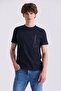 Navy Blue Slim Fit Crew Neck T-Shirt