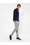 Navy Blue Slim Fit Dobby Classic Shirt 50260290-Vr033 - 4