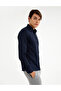 Navy Blue Slim Fit Dobby Classic Shirt 50260290-Vr033 - 3