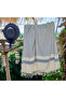Cross Striped Fringed Peshtemal - Beach Towel 100X180 cm - Navy Blue - 2