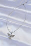 202401 316L Steel Special Series Chain Silver Color Zircon Stone Phoenix Design Necklace