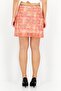 Women Regular Fit Floral Print Mini Skirt, Orange - 4