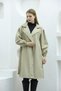 Balloon Sleeve Belted Trench Coat Beige - 4
