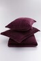 Merinos Modern Line 3 Piece Blanket Set - Purple - 2