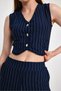 Striped Vest Pants Set - 4