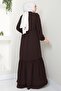 Drawstring Detailed Ferace Brown Hm2034 - 5