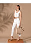 Ecru Carrot Fit Fabric Trousers 50262595 -Vr019 - 3
