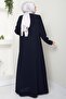 حجر كريستال مطرز باللون الأزرق الداكن Ferace HM2423 - 5