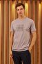 Comfort Fit Printed Self Observation Men's Gray T-Shirt Mars11