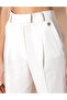 Ecru Carrot Fit Fabric Trousers 50262595 -Vr019 - 6