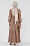 Şura Corded Hijab Dress-MINK - 5