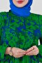 Miray Waist Tunnel Viscose Dress-Green - 4