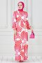 Neva Belted Viscose Dress-Fuchsia