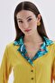 Monet's Bond Mustard Long Satin Pajama Set - 3