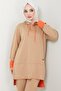 Camel Neon Garnished Hooded Tracksuit Set - HM2465 - 4