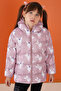 Baby Girl Cute Rabbit Patterned Hooded Inflatable Coat 1-5 Years 19493 - 3
