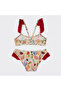Girl's Floral Patterned Bikini - 6