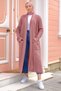 Shawl Collar Pocket Knitwear Cardigan Dusty Rose HM2243