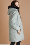 Green Fur Lined Detachable Hooded Girls' Coat 19354 - 7