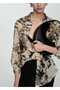 Semi Sheer Leopard Print Shirt