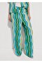 Wideleg patterned pants