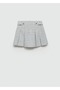 Tweed Miniskirt with Buttons - 3