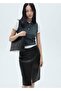 Leather look pencil skirt