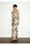 Animal Patterned Flounce Dress - 8