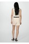 High-waisted straight-cut shorts - 4