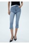 Capri Jeans with Side Slits - 7