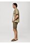 Slim fit kot bermuda şort - 7