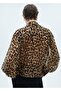 Leopard Print Blouse with Ties - 4