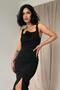 Rose Motif Atlas Dress - 2