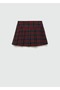 Checkered Pleated Skirt - 3