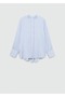 Striped Drapey Shirt - 3