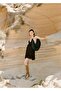 Flounced Strappy Chiffon Dress - 6